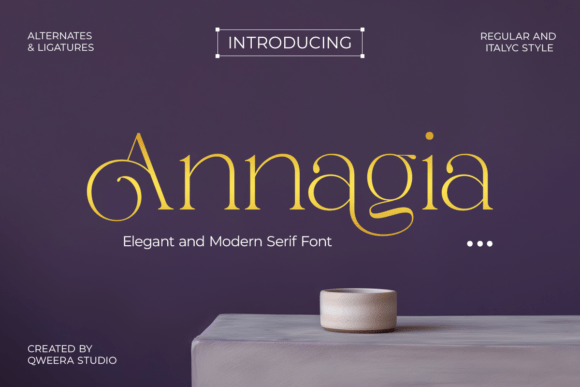 Annagia: The Modern Serif for Elevated Branding