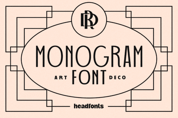 Art Deco Monogram: A Modern Display Font for Timeless Branding