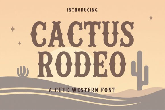 Cactus Rodeo: A Bold Western Display Font