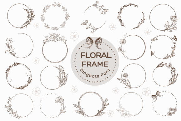 Floral Frame: Crafting Elegant Monograms and Brand Marks