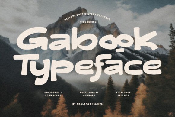 Gabook: The Warm and Creative Display Typeface