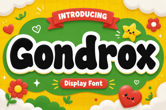 Gondrox: A Joyful Display Font for Bold Branding