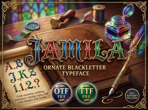 Jamila: Unveiling Gothic Grandeur for Your Designs