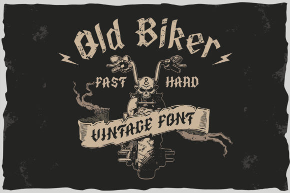Old Biker: A Bold Blackletter Font for Impact