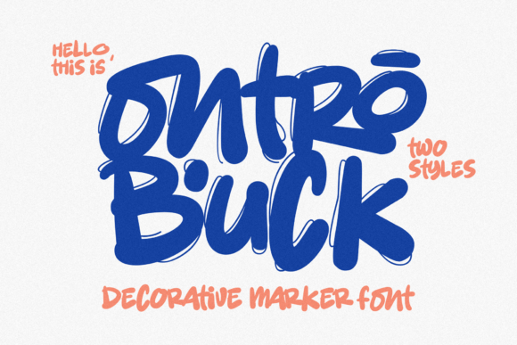 Ontro Buck: Making a Visual Statement with This Bold Marker Font