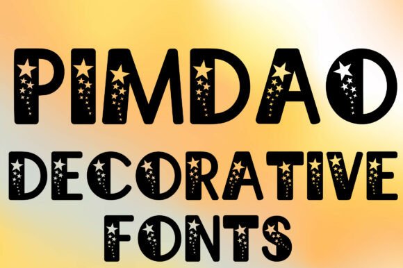 Pimdao: A Creative Font with Decorative Star Details