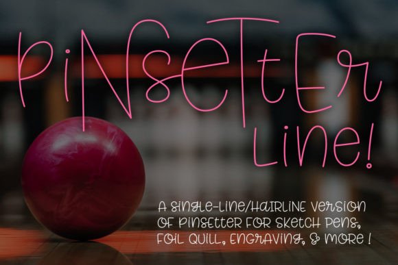 Pinsetter Line: The Single-Line Font for Modern Crafting