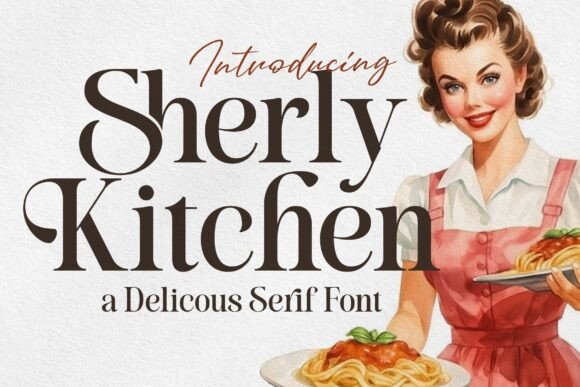 Sherly Kitchen: A Vintage Serif Font for Modern Brands