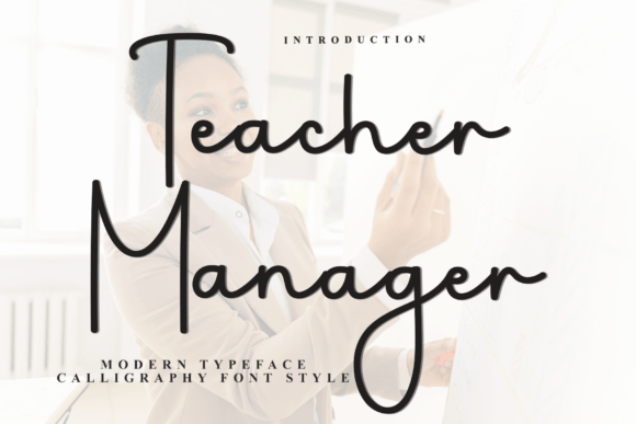 Teacher Manager: A Festive Typeface for Holiday Designs