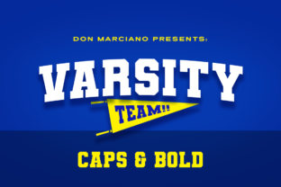 The Bold Spirit of Varsity Team Display Font