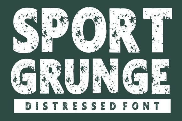 Unleash Raw Energy: The Sport Grunge Display Typeface