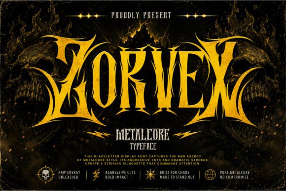 Zorvex: The Blackletter Font for Bold, Modern Designs